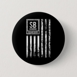 Badge Rond 5 Cm Camion Squarebody C10 Clic Drapeau Usa Squarebody