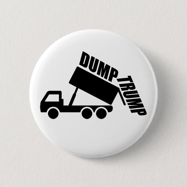 Badge Rond 5 Cm Camion Trump (Devant)