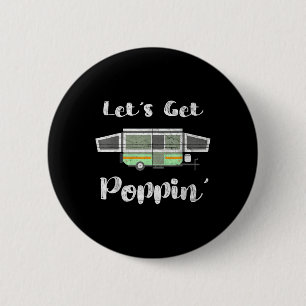 Badge Rond 5 Cm Camionnette de camping-car Tente Pliable Rv Poppin