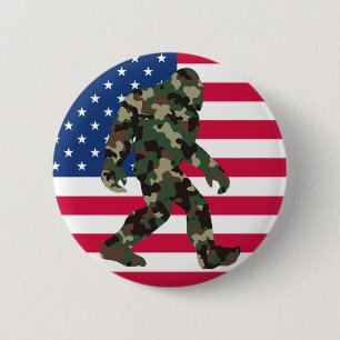 Badge Rond 5 Cm Camo Bigfoot Sasquatch
