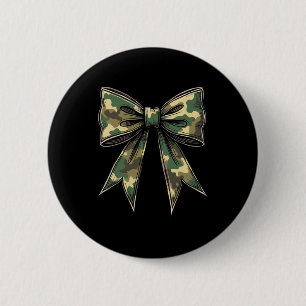 Badge Rond 5 Cm Camo Coquette Chasse au canard Camouflage 2