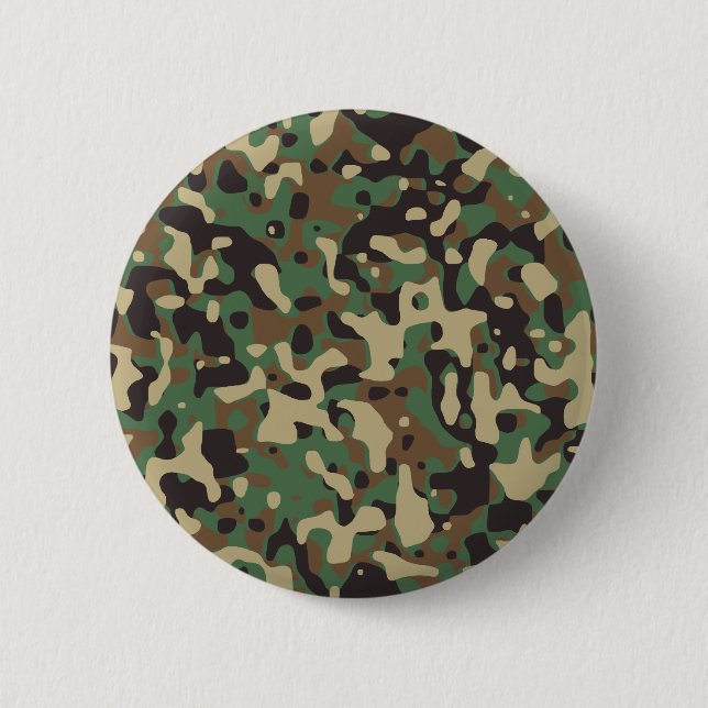 Badge Rond 5 Cm Camo forêt (Devant)