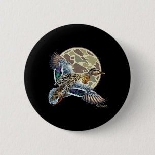 Badge Rond 5 Cm Camouflage Camouflage Camo Chasse de canard C