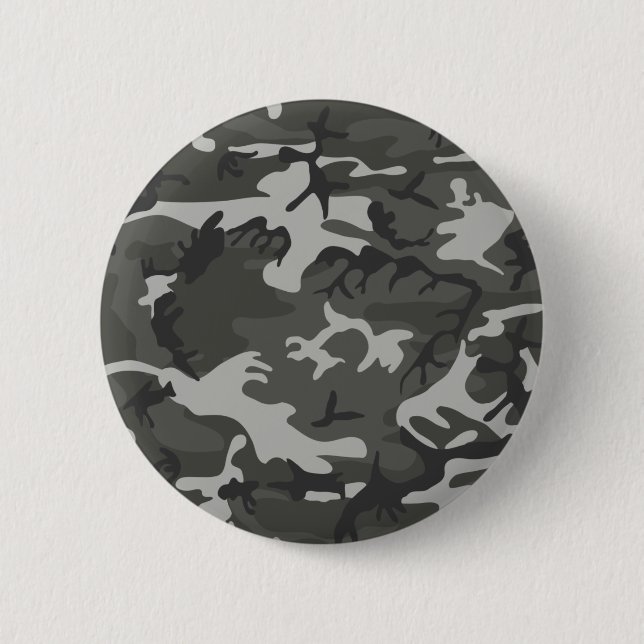 Badge Rond 5 Cm Camouflage gris d'armée (Devant)