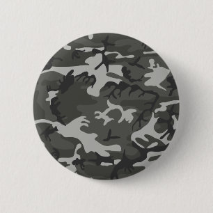 Badge Rond 5 Cm Camouflage gris d'armée