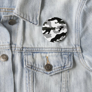Badge Rond 5 Cm Camouflage gris urbain no 15 imprimé
