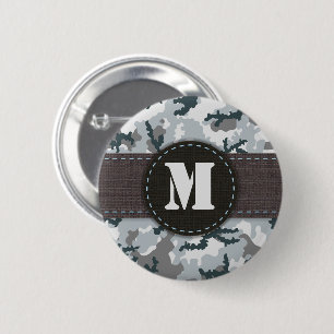 Badge Rond 5 Cm Camouflage urbain