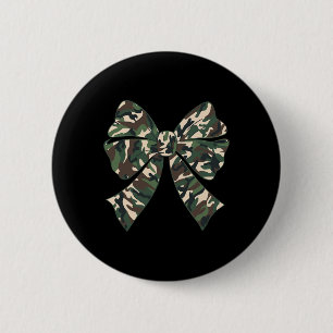 Badge Rond 5 Cm Camouflage Vieux Camo Bow Camo Coquette Chasse aux