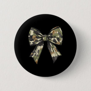 Badge Rond 5 Cm Camouflage Vieux Camo Bow Camo Coquette Chasse aux