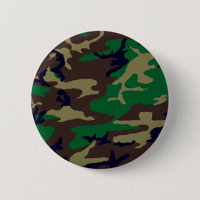 Badge Rond 5 Cm Camouflage Woodland (Devant)