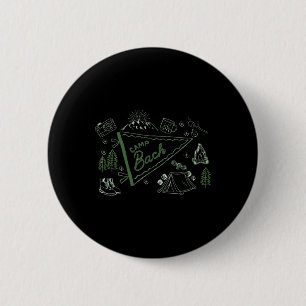 Badge Rond 5 Cm Camp Bach Aventure Camping Enterrement de Vie de J