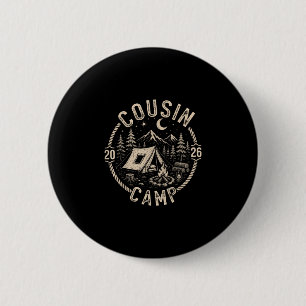Badge Rond 5 Cm Camp de cousins 2026 vacances familiales camping d