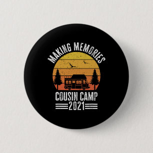 Badge Rond 5 Cm Camp de cousins Vacances d'été avec cousins