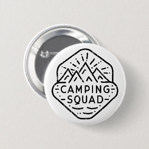 Badge Rond 5 Cm Camp d'été de jumelage de l'équipe de camping