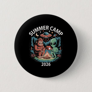 Badge Rond 5 Cm Camp d'été pour enfants 2026 Équipage de direction