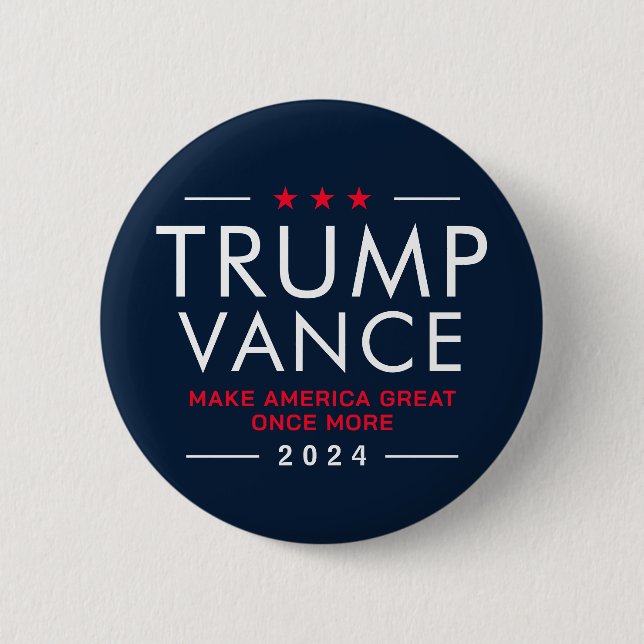 Badge Rond 5 Cm Campagne collective Trump Vance 2024 (Devant)