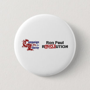 Badge Rond 5 Cm Campagne de Ron Paul pour la révolution de libert