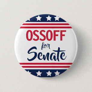 Badge Rond 5 Cm Campagne d'Ossoff au Sénat