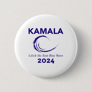 Badge Rond 5 Cm Campagne Harris 2024