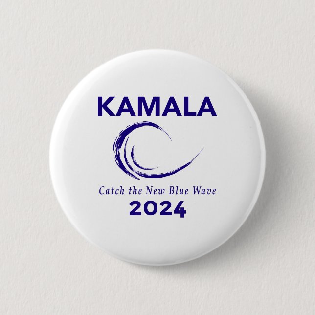 Badge Rond 5 Cm Campagne Harris 2024 (Devant)
