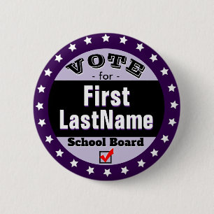Badge Rond 5 Cm Campagne personnalisée Conseil scolaire