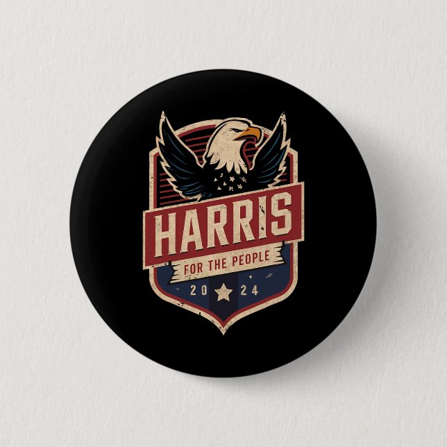 Badge Rond 5 Cm Campagne présidentielle de Kamala Harris 2024 (Devant)