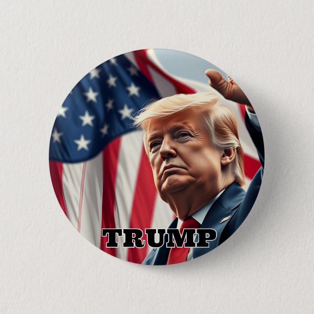 Badge Rond 5 Cm Campagne Trump (Devant)