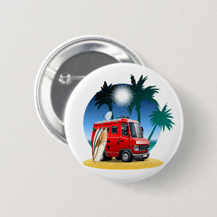 Badge Rond 5 Cm Camper de dessin