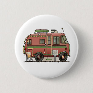 Badge Rond 5 Cm Campeur rv de camping-car de Travco