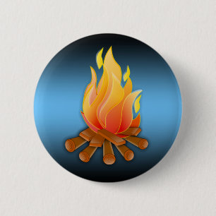 BADGE ROND 5 CM CAMPING