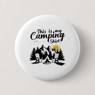 Badge Rond 5 Cm Camping-car drôle Randonnée Nature Camping-car C'e