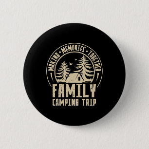Badge Rond 5 Cm Camping-car vintage Camp Voyage de camping en fami