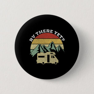 Badge Rond 5 Cm Camping Caravane Roulotte Rétro Vintage Camping-Ca