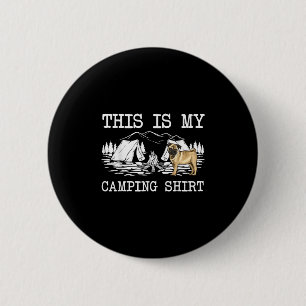 Badge Rond 5 Cm Camping Carlin Chien Voici Mon Camping