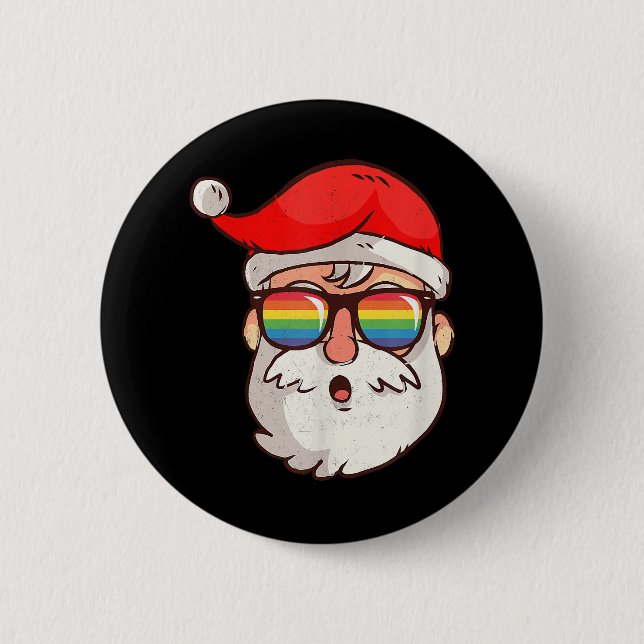 Badge Rond 5 Cm Camping Noël Arbre correspondant Famille Noël (Devant)