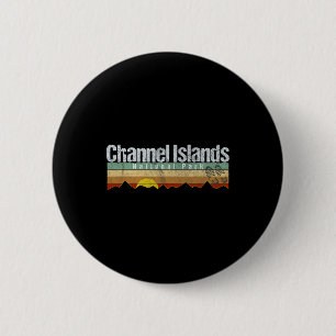 Badge Rond 5 Cm Camping Randonnée Channel Islands National Park