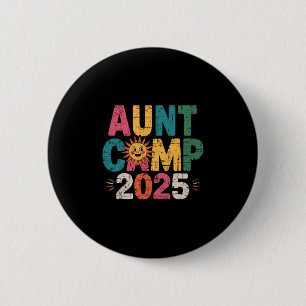 Badge Rond 5 Cm Camping Tante 2025 Équipage de Camping d'Été Vacan