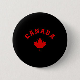 Badge Rond 5 Cm Canada Drapeau Canadien Logo Feuille d'Érable Rand