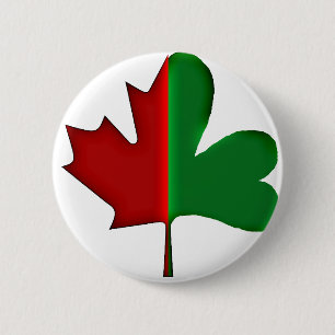 Badge Rond 5 Cm Canadien irlandais