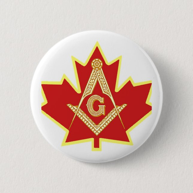 BADGE ROND 5 CM CANADIEN MASON (Devant)