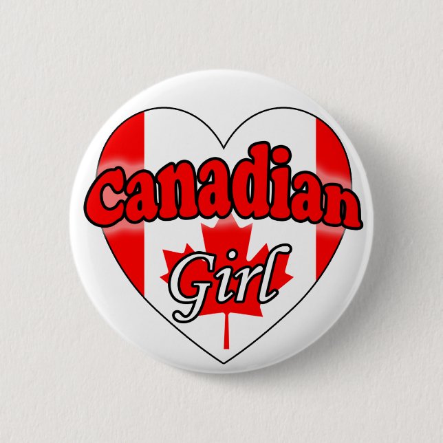 Badge Rond 5 Cm Canadienne (Devant)