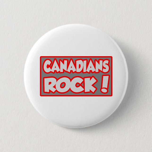 Badge Rond 5 Cm Canadiens Rock! (Devant)