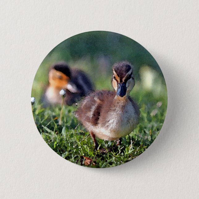 Badge Rond 5 Cm Canard (Devant)