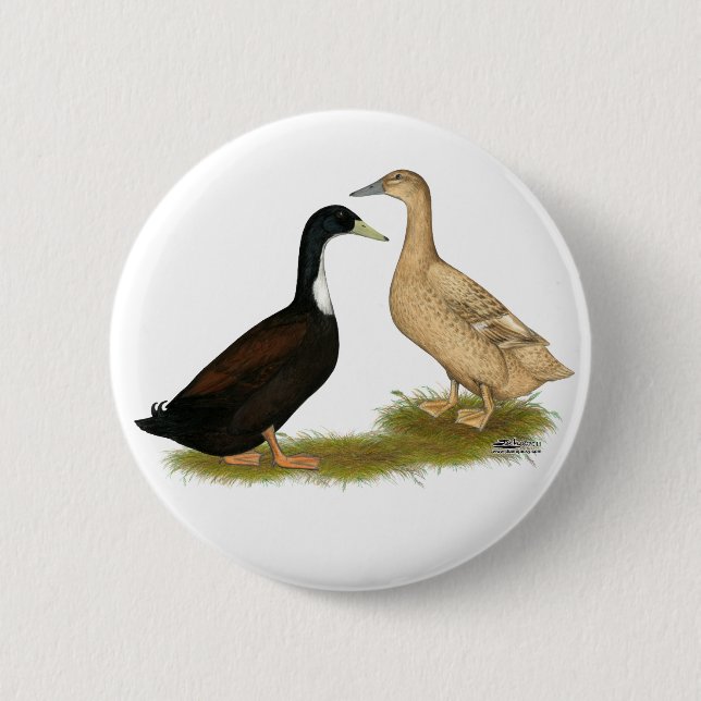 Badge Rond 5 Cm Canard à couchage hybride (Devant)