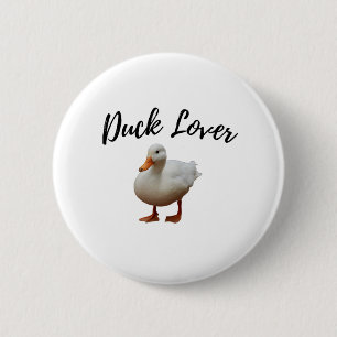 Badge Rond 5 Cm Canard blanc mou