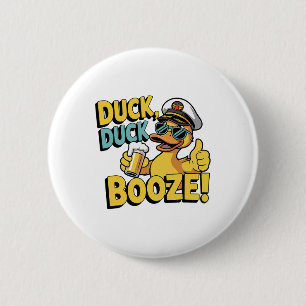Badge Rond 5 Cm Canard Canard Booze Drôle Croisière Famille Corres