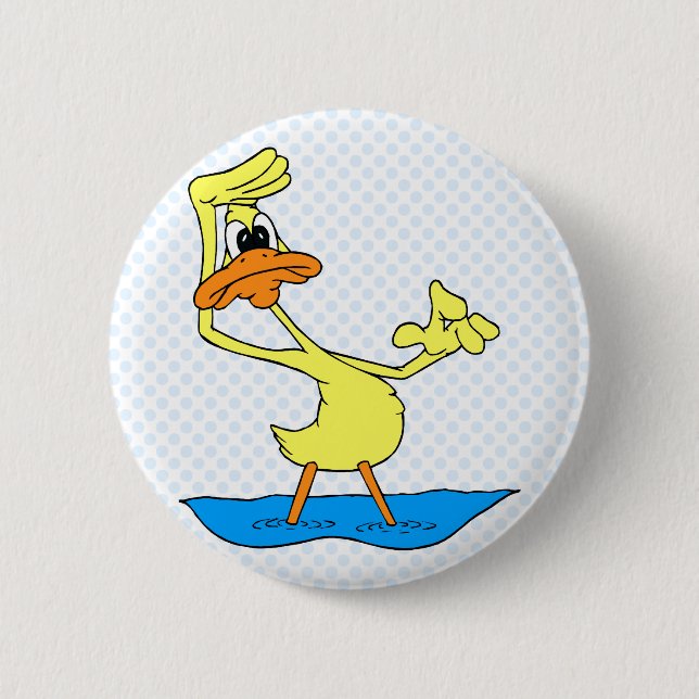 Badge Rond 5 Cm Canard de Doris (Devant)