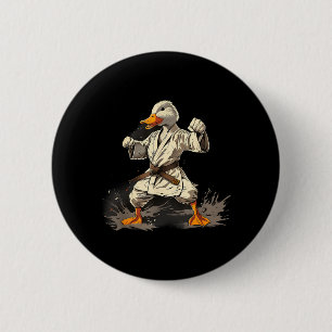 Badge Rond 5 Cm Canard de Judo Canard de Taekwondo Canard de MMA A