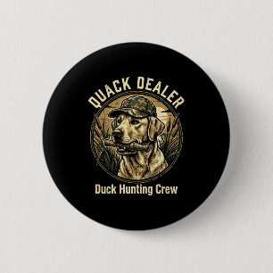 Badge Rond 5 Cm Canard Drôle De Chasse Au Canard Labrador Retrieve