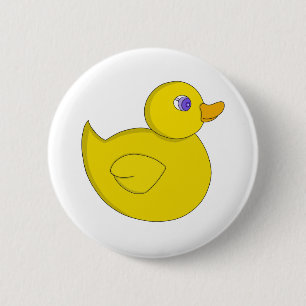 Badge Rond 5 Cm Canard en caoutchouc